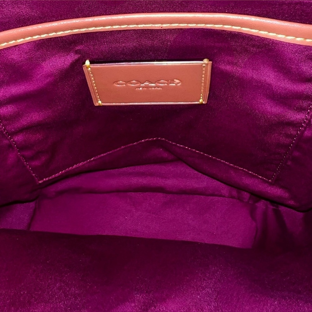 Coach Academy Backpack w/Matching Slim Card Case, In Rainbow Signature Canvas - Picture 8 of 16